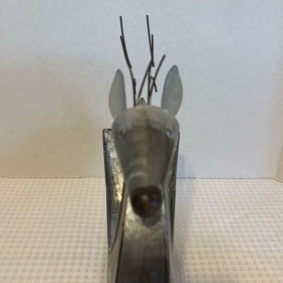 FTD Flowers Metal Prancer Reindeer Sleigh Planter With Plastic Liner - Picture 3 of 10